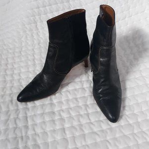 J.crew black pointed toe booties